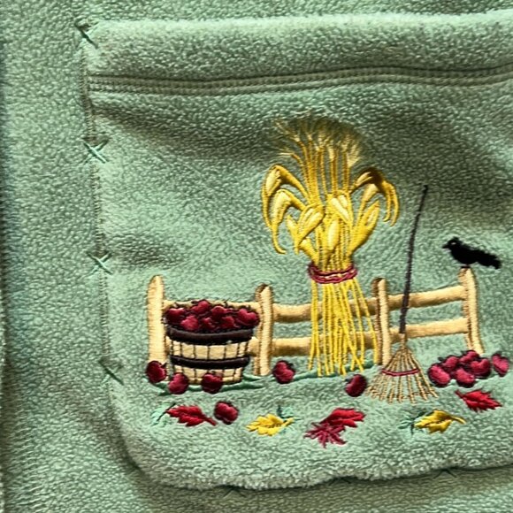 Vintage Croft & Barrow Sport Cardigan Sweater Womens Small Button Up Fleece - Picture 5 of 12